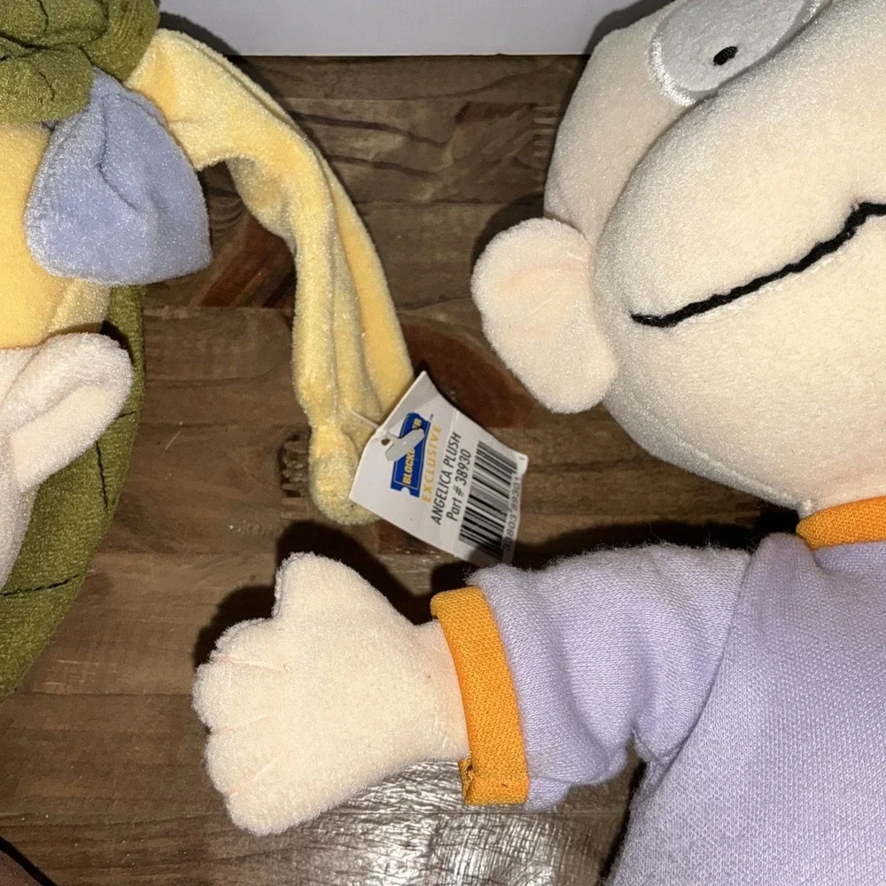 Rugrats Plush Lot Angelica Blockbuster Exclusive & Dil Nickelodeon Stuffed Toys